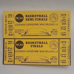 NCAA Basketball Semi-Finals and Finals Tickets - Yellow,Full /Attached